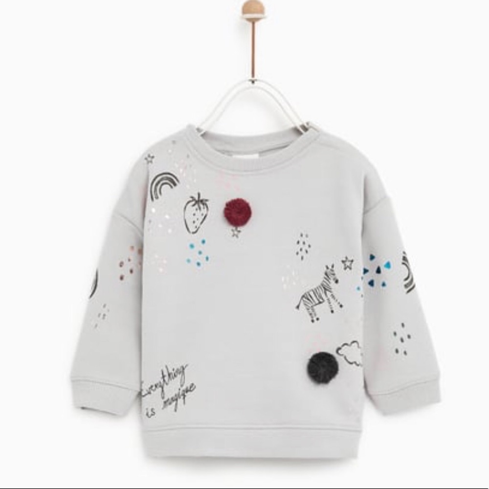Zara Baby Everything is Magique Pullover Top